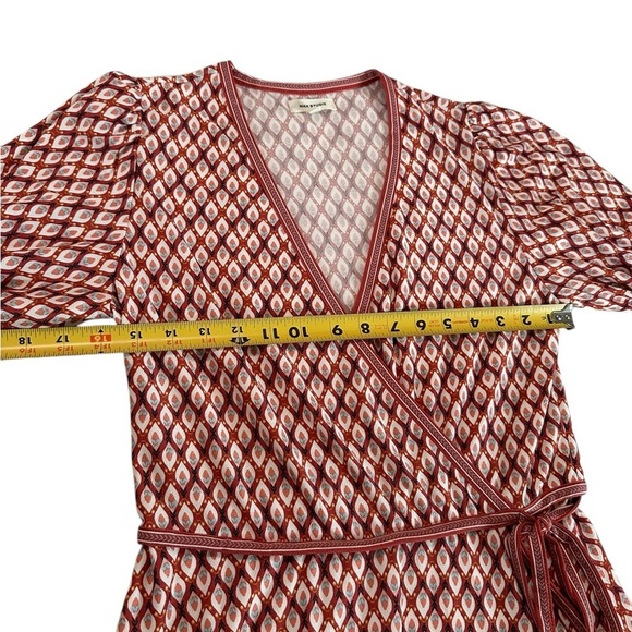 Max Studio Women's Smocked Sleeve Size M Wrap Dress - Picture 10 of 17